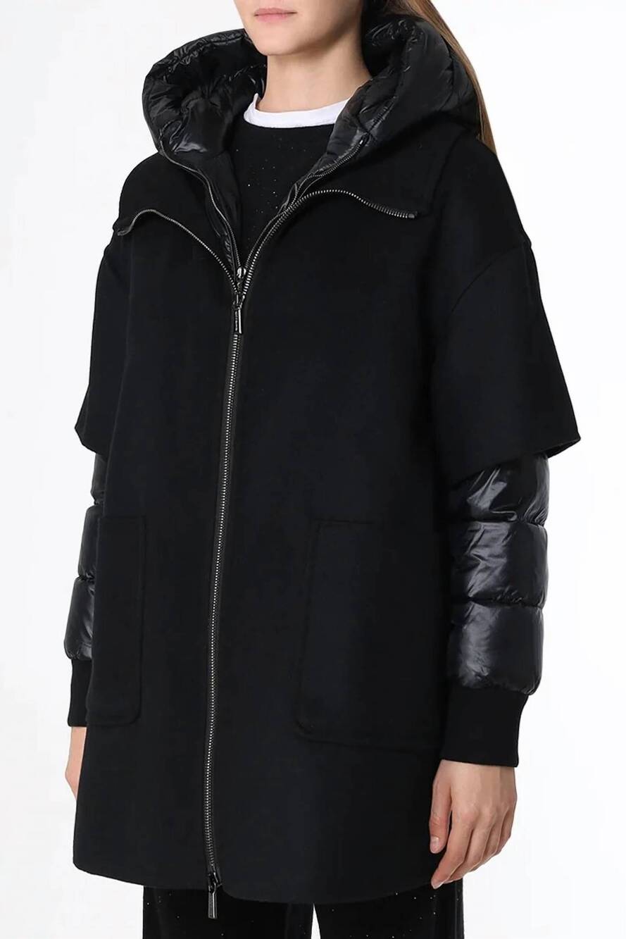 NEW MOORER 2-in-1 down coat in nero
